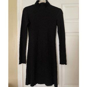 XS Black Turtleneck Dress